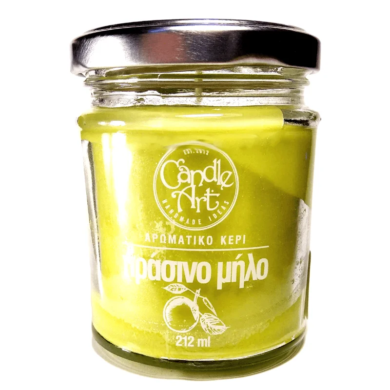 Φωτογραφία προϊόντος: Candle n' Art Φυτικό Αρωματικό Κερί Πράσινο Μήλο 212ml