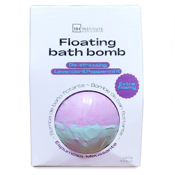 Φωτογραφία προϊόντος: IDC Insntitute Floating Bath Bomb Αρωματική Βόμβα Μπάνιου Λεβάντα + Μέντα 120gr
