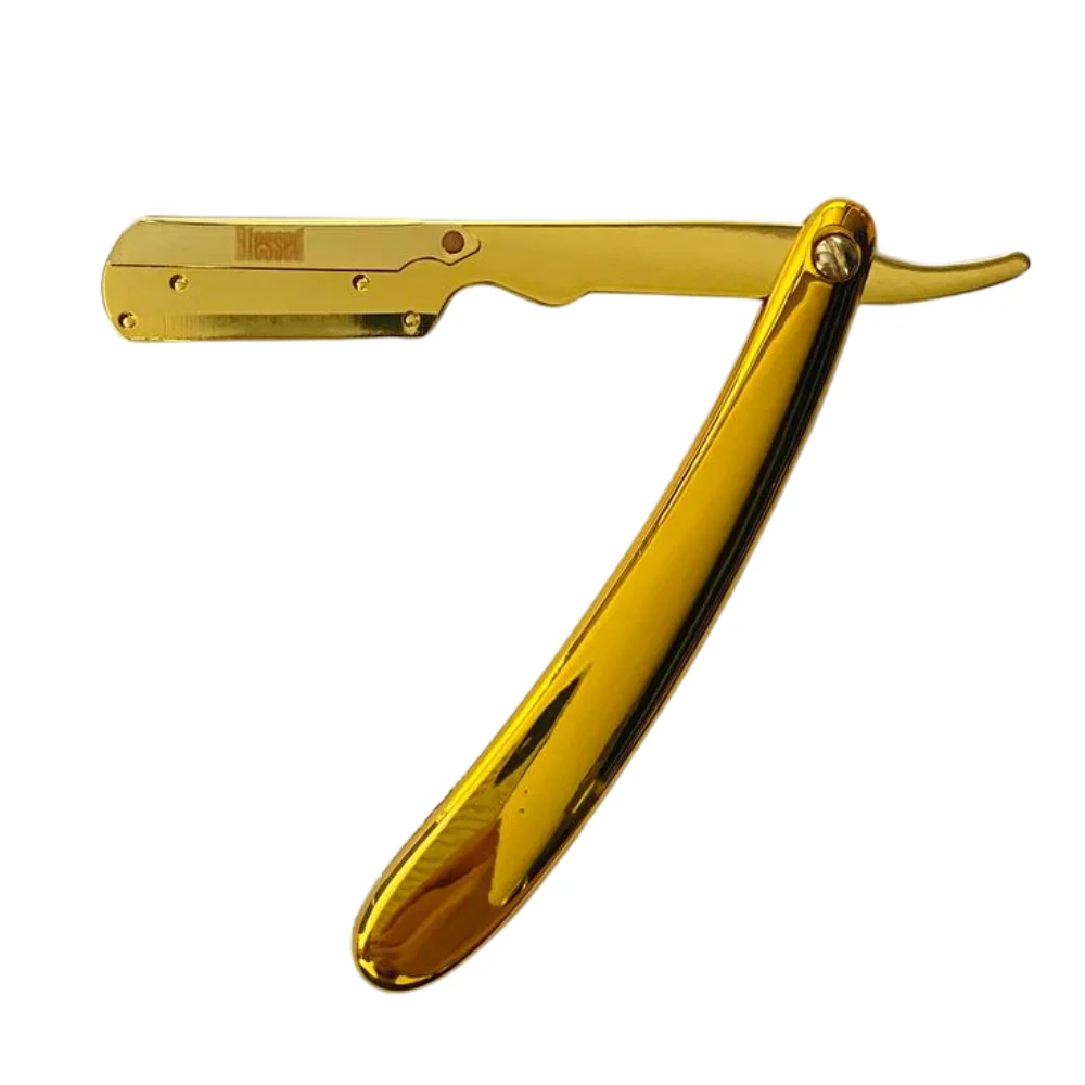 Φωτογραφία προϊόντος: BLESSED Components Σαβέτα-Φαλτσέτα Blessed Golden Shaving Razor + Θήκη (09168)