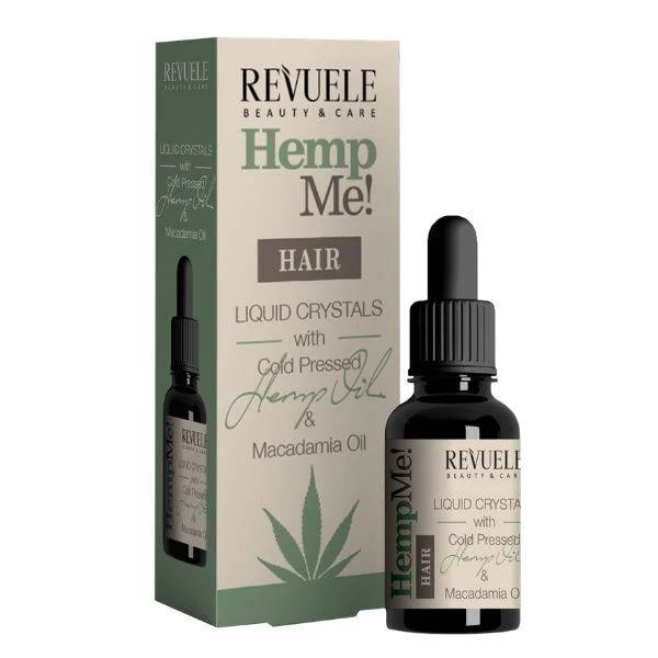 Φωτογραφία προϊόντος: Revuele hemp me! Liquid Crystals - Ορός μαλλιών για θρέψη με έλαιο Κάνναβης + Macadamia 30ml