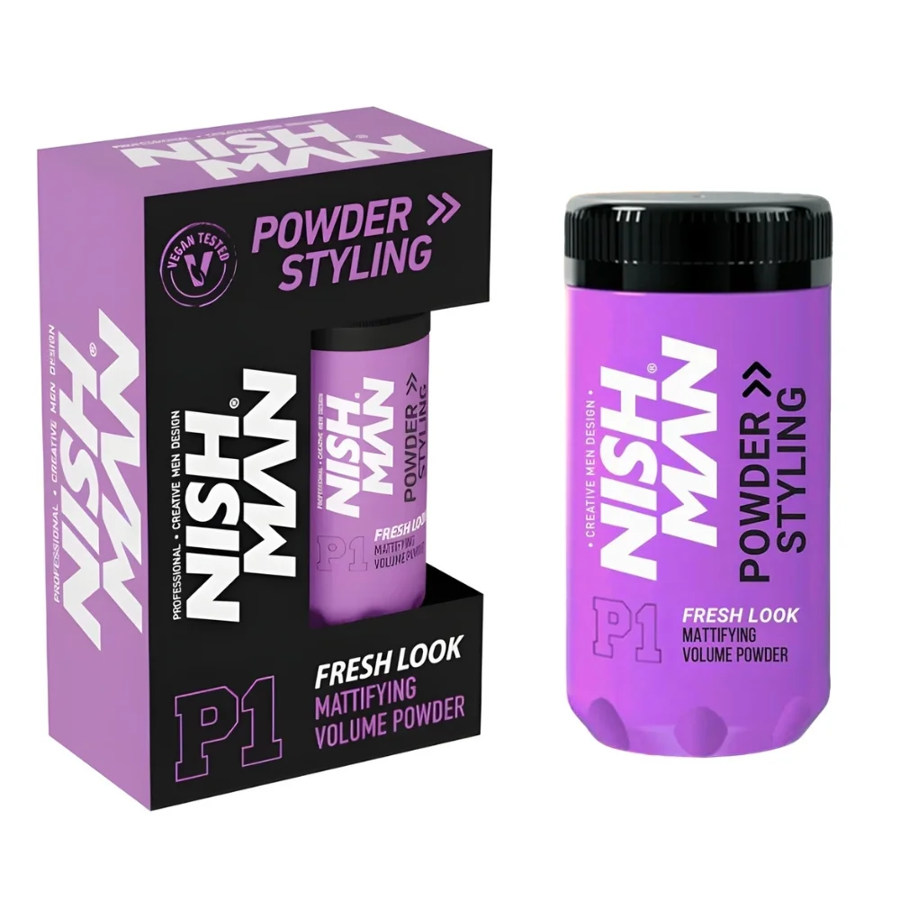 Φωτογραφία προϊόντος: Πούδρα Μαλλιών Nishman Mattifying Volume Powder P1 Light Hold Fresh Look