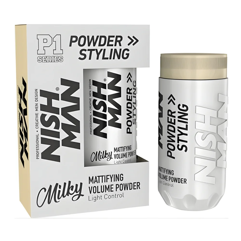 Φωτογραφία προϊόντος: Πούδρα Μαλλιών Nishman Mattifying Volume Powder P1 Light Hold Milky