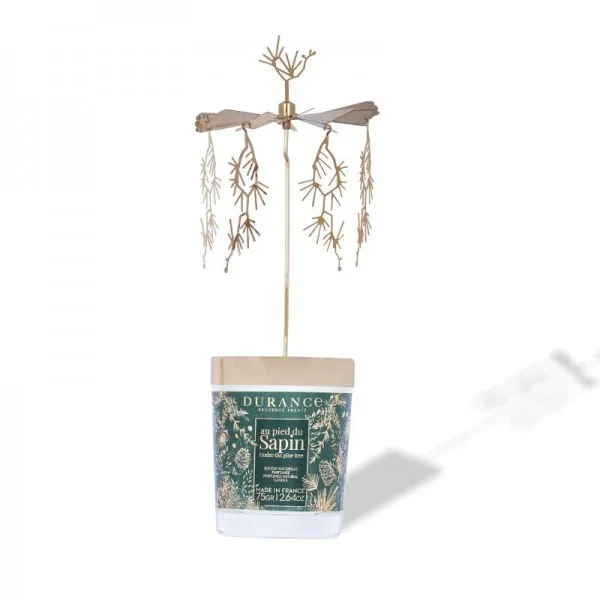 Φωτογραφία προϊόντος: Durance candle Under the Pine Tree -Noel 2024 Carrousel-Αρωματικό κερί κάτω από το δέντρο 75 gr