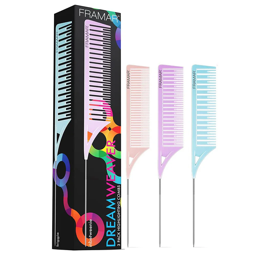 Φωτογραφία προϊόντος: Χτένες Λισουάρ Framar Dreamweaver Combs Pastel Σετ 3τεμ