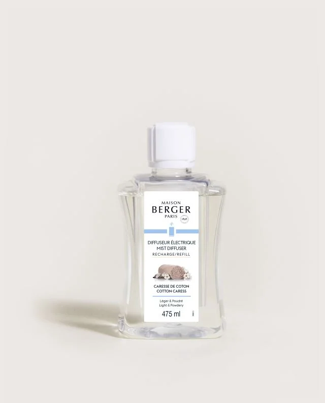 Φωτογραφία προϊόντος: Maison Berger Paris Mist Electric Diffuser Refill Cotton Caress Υγρό Αναπλήρωσης για Ηλεκτρικό Διαχύτη Αρώματος 475 ml
