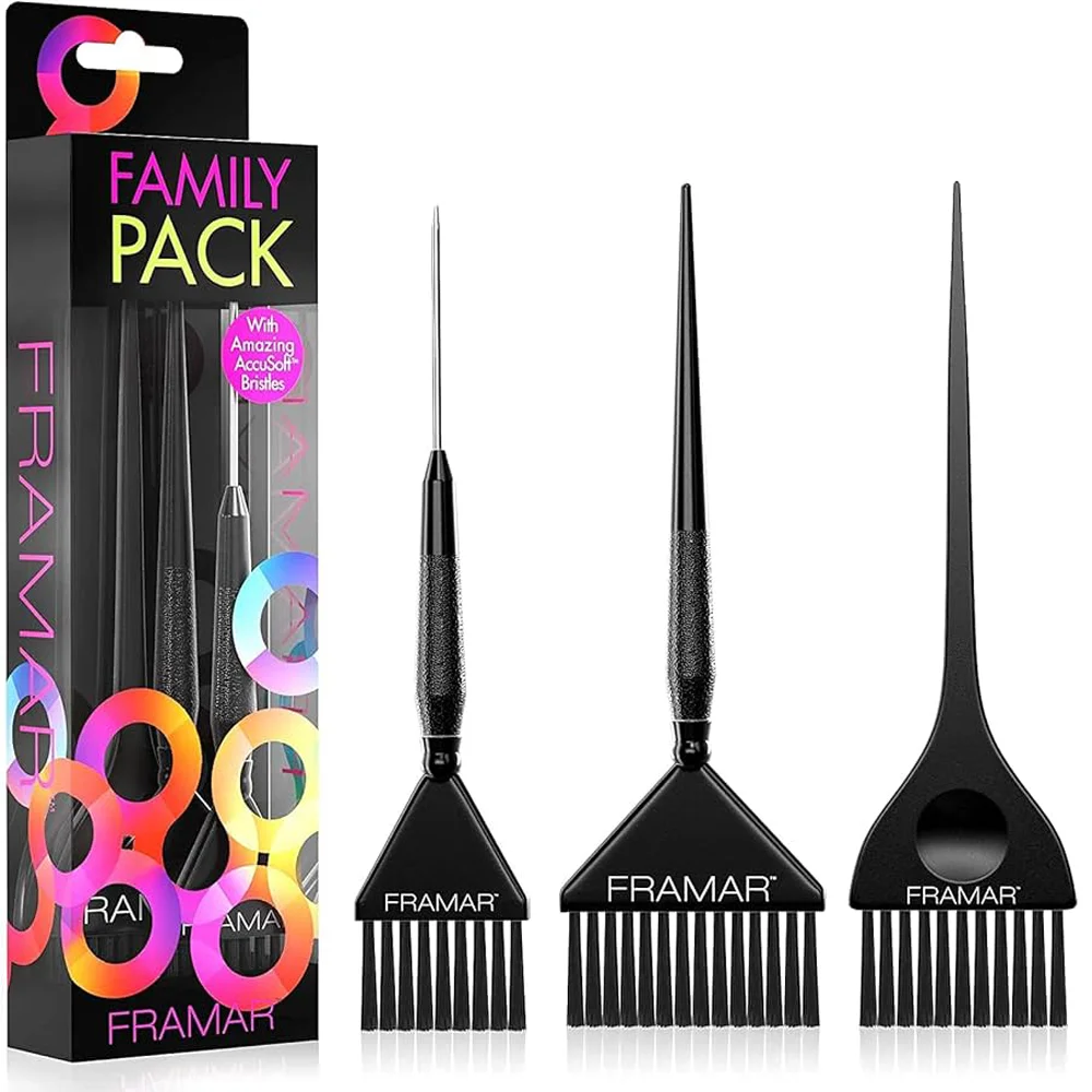 Φωτογραφία προϊόντος: Πινέλα Βαφής Framar Family Pack Brush Black Σέτ 3τεμ.