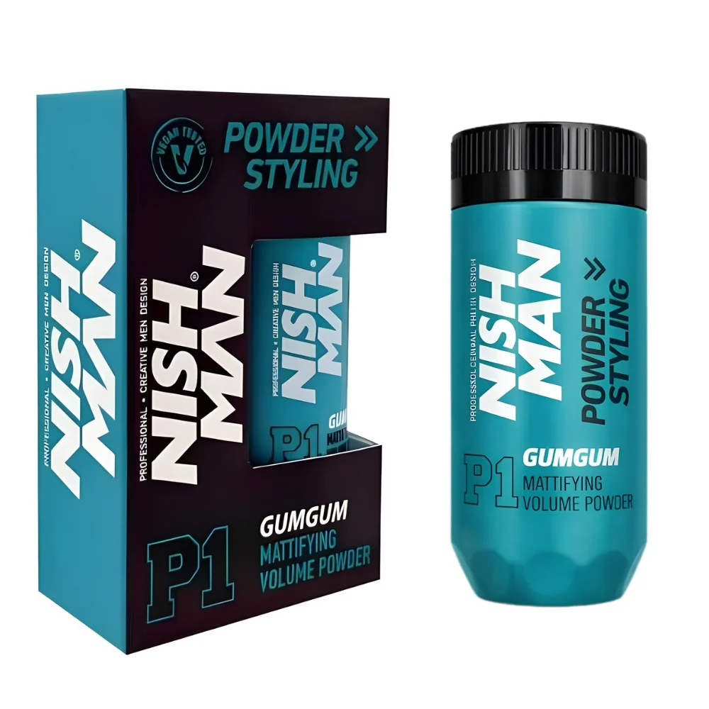 Φωτογραφία προϊόντος: Πούδρα Μαλλιών Nishman Mattifying Volume Powder P1 Light Hold Gum Gum
