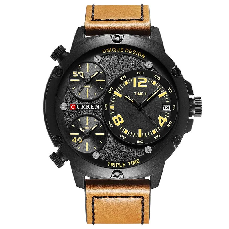 Φωτογραφία προϊόντος: Ανδρικό Ρολόι Curren 8262 Yellow Brown