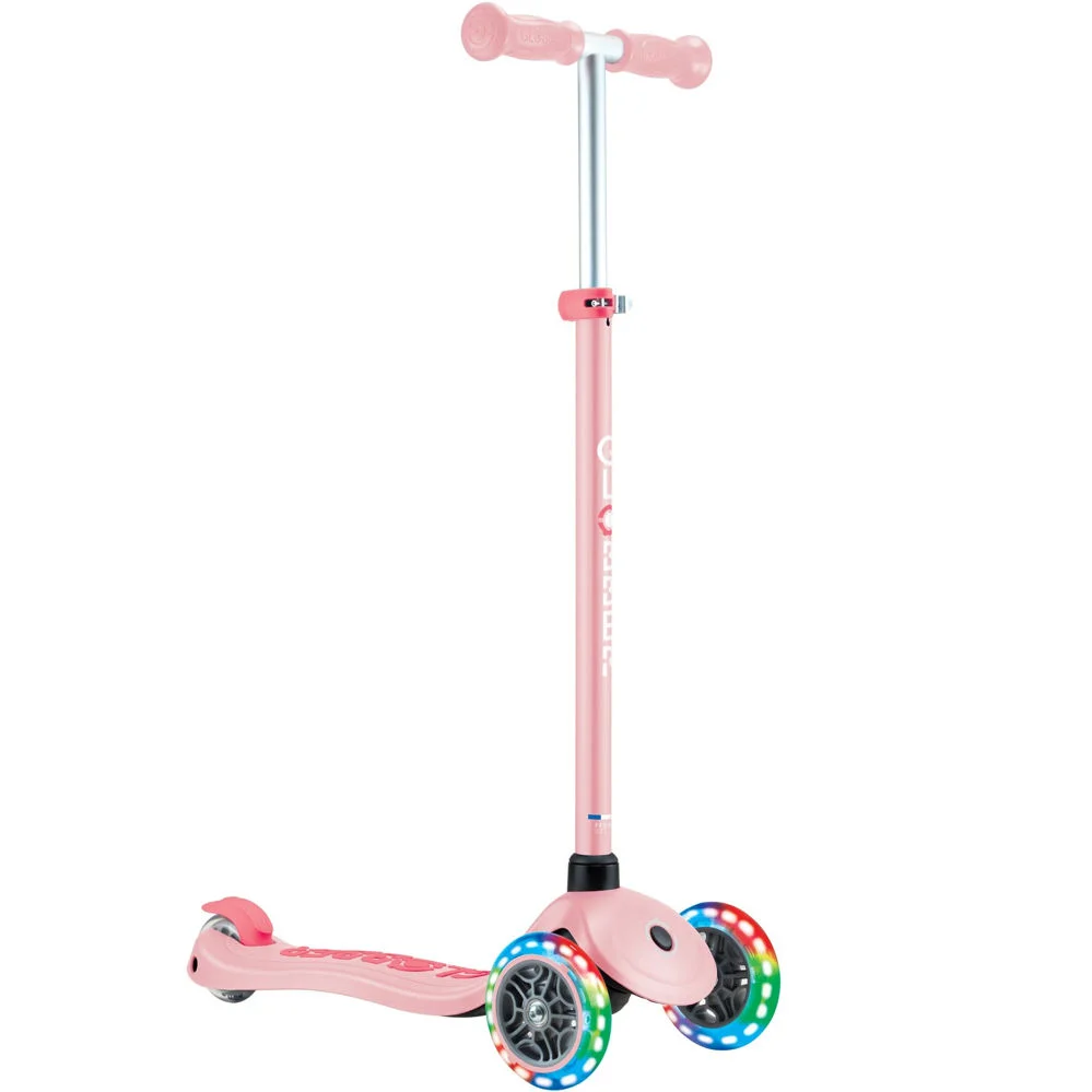Φωτογραφία προϊόντος: Globber Scooter Πατίνι Primo Plus Lights Με Φωτισμό Στους Τροχούς Pastel Pink 3+ Ετών