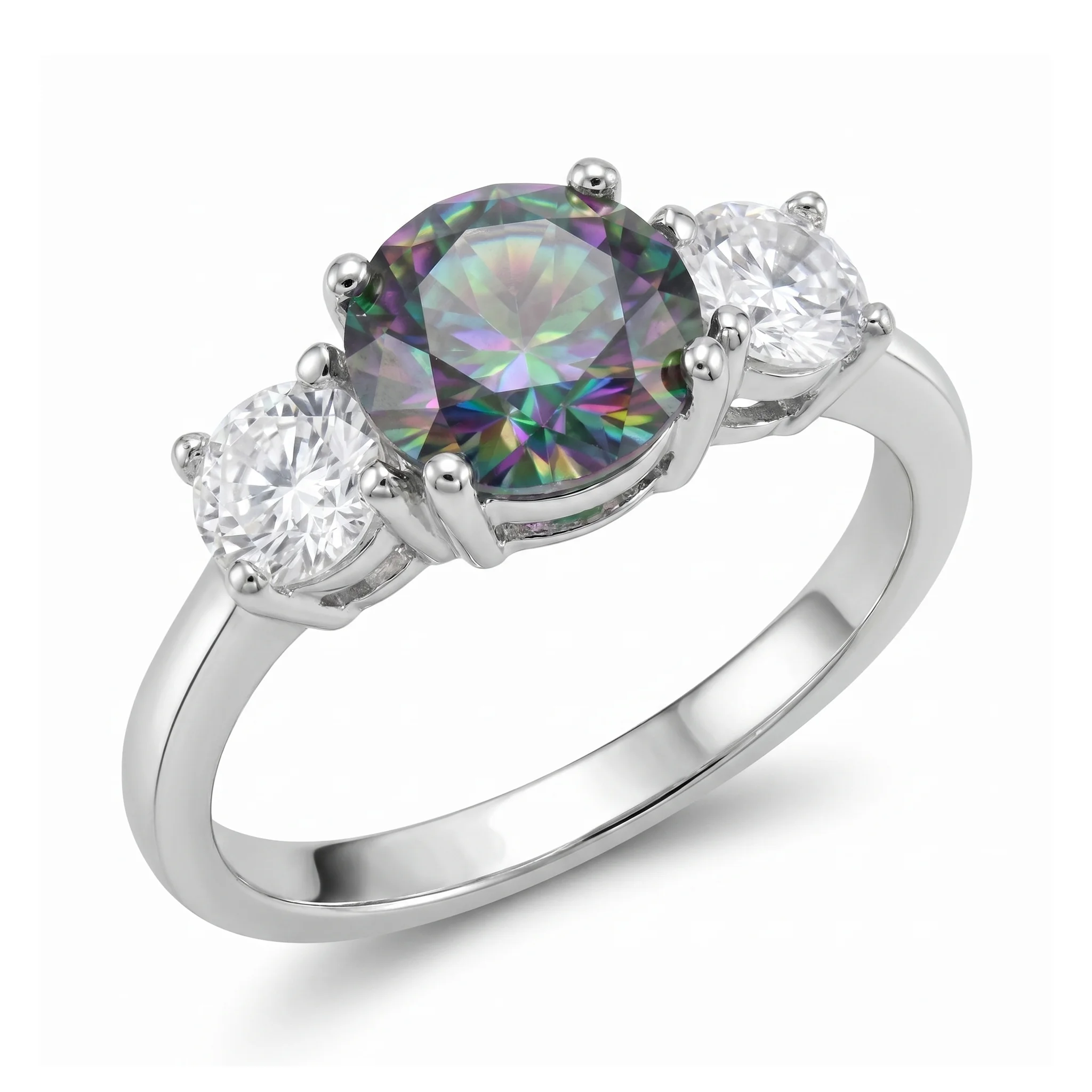 Φωτογραφία προϊόντος: Δαχτυλίδι Σειρέ με Moissanite Diamonds από Ασήμι DX2797