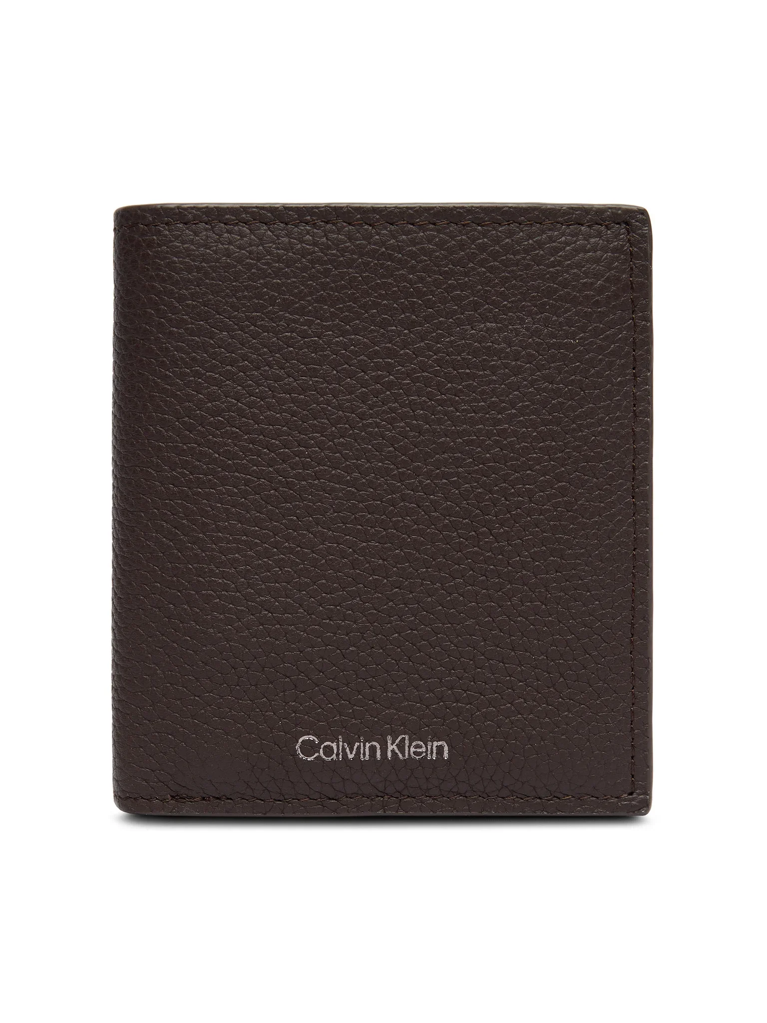 Φωτογραφία προϊόντος: Calvin Klein Foil Emboss Slim Trifold W Card Μεγάλο Ανδρικό Πορτοφόλι Καφέ