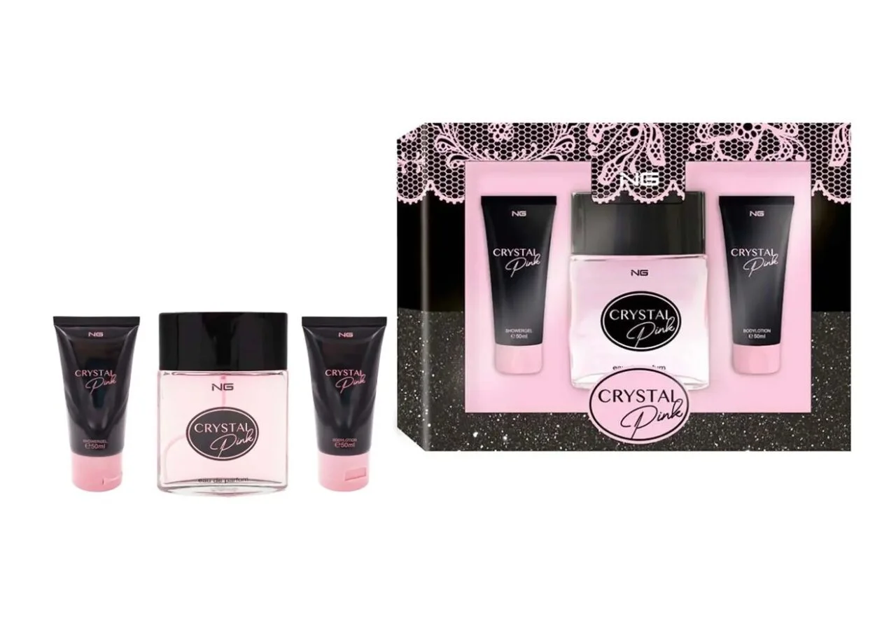 Φωτογραφία προϊόντος: NG PERFUMES NG Crystal Pink Σετ Δώρου Γυναικείο Eau de Parfum 100ml + Shower Gel 50ml + Body Cream 50ml