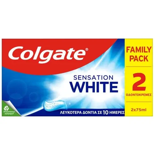 Φωτογραφία προϊόντος: Colgate Sensation White Οδοντόκρεμα Λεύκανσης 2x75ml