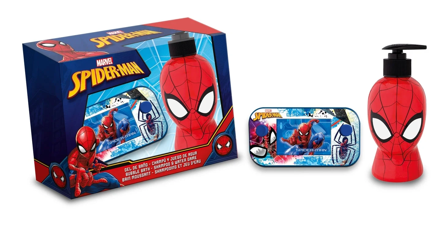 Φωτογραφία προϊόντος: KIDS Spiderman Water Game Gift Set: Αφρόλουτρο & Σαμπουάν 2-σε-1 300ml + Παιχνίδι με Φούσκες