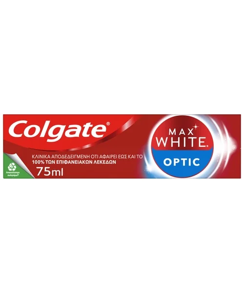 Φωτογραφία προϊόντος: Colgate Max White Optic Οδοντόκρεμα Λεύκανσης με Οπτικό Εφέ 75 ml