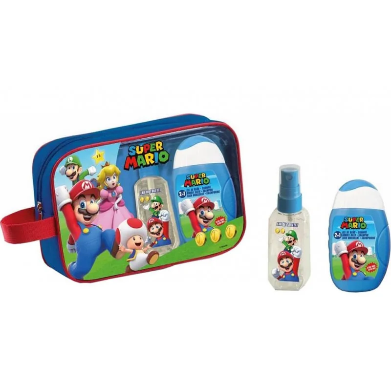 Φωτογραφία προϊόντος: KIDS Super Mario Παιδικό Αρωματικό Σετ: Eau de Toilette 90ml & Αφρόλουτρο & Σαμπούν 2-σε-1 200ml + Νεσεσέρ