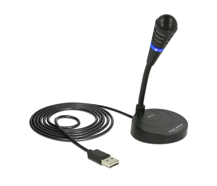 Φωτογραφία προϊόντος: DELOCK USB μικρόφωνο 65868 με βάση και mute button