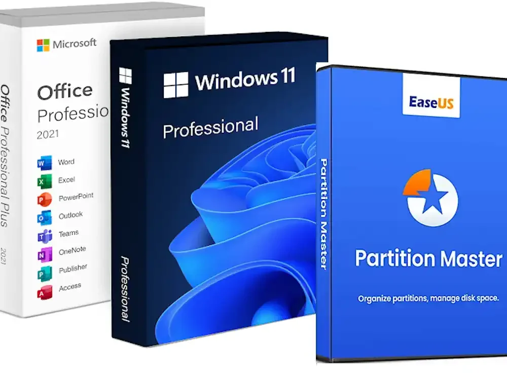 Φωτογραφία προϊόντος: Bundles Microsoft Office 2024 +Windows 11 Pro +EaseUS Partition Master Professional Lifetime- Ηλεκτρονικές άδειες