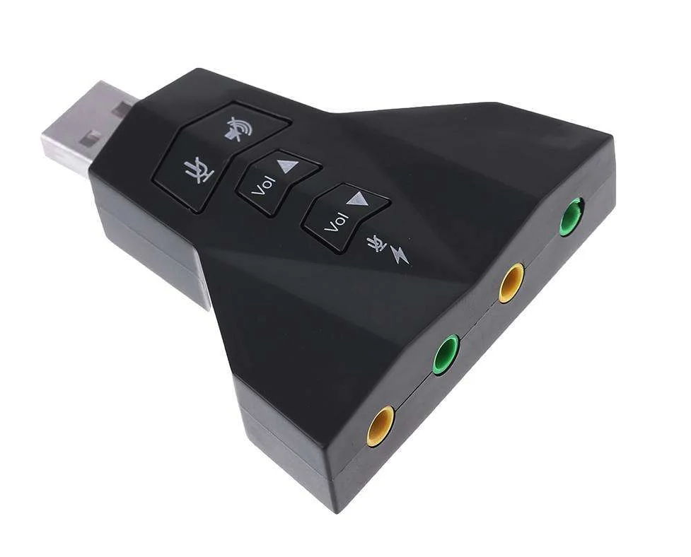 Φωτογραφία προϊόντος: POWERTECH κάρτα ήχου USB CAB-U037, 7.1CH, έξοδος μικρόφωνου + ακουστικού