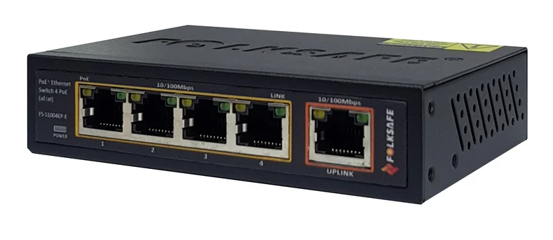 Φωτογραφία προϊόντος: FOLKSAFE PoE Ethernet Switch FS-S1004EP-E, 4 Ports 10/100Mbps