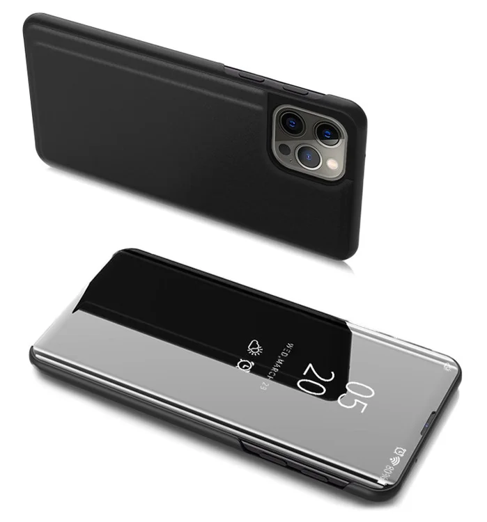 Φωτογραφία προϊόντος: POWERTECH θήκη Clear View MOB-1664 για iPhone 13/13 Pro, μαύρη