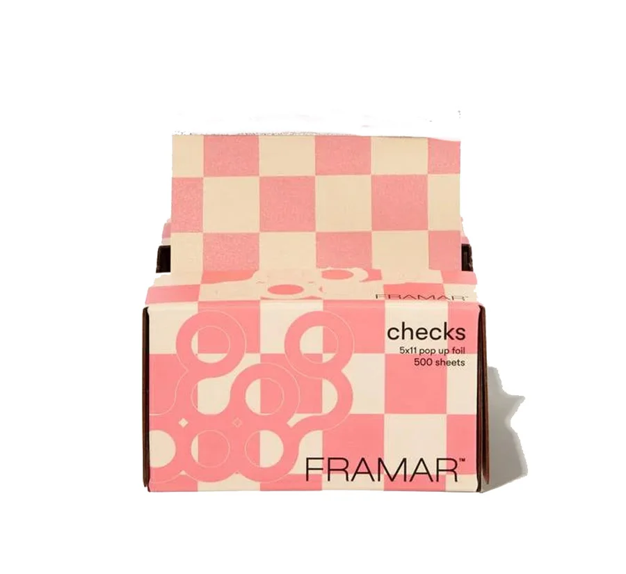 Φωτογραφία προϊόντος: Αλουμινόχαρτο Pop Up Framar Checks Beige & Pink 5x11" 500 φύλλα