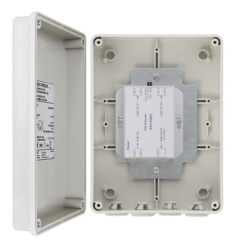 Φωτογραφία προϊόντος: PULSAR extender EXT-POE3H με κυτίο, PoE, IP56