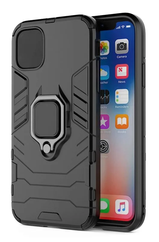 Φωτογραφία προϊόντος: POWERTECH Θήκη Ring Armor MOB-1746 για iPhone 14, μαύρη