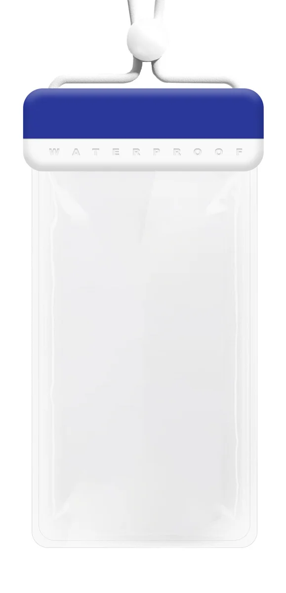 Φωτογραφία προϊόντος: POWERTECH αδιάβροχη θήκη smartphone MOB-2013, IPX8, μπλε-λευκή