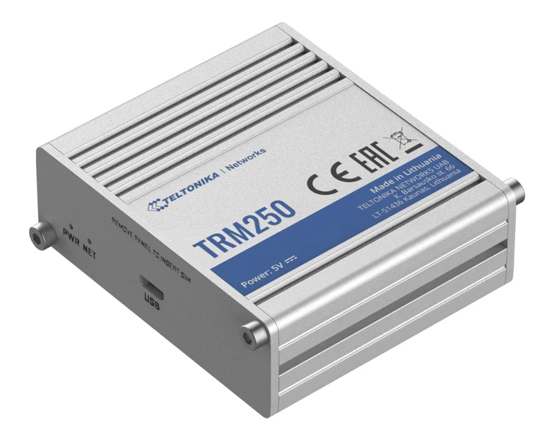 Φωτογραφία προϊόντος: TELTONIKA Industrial cellular modem TRM250, 4G LTE Cat M1, USB
