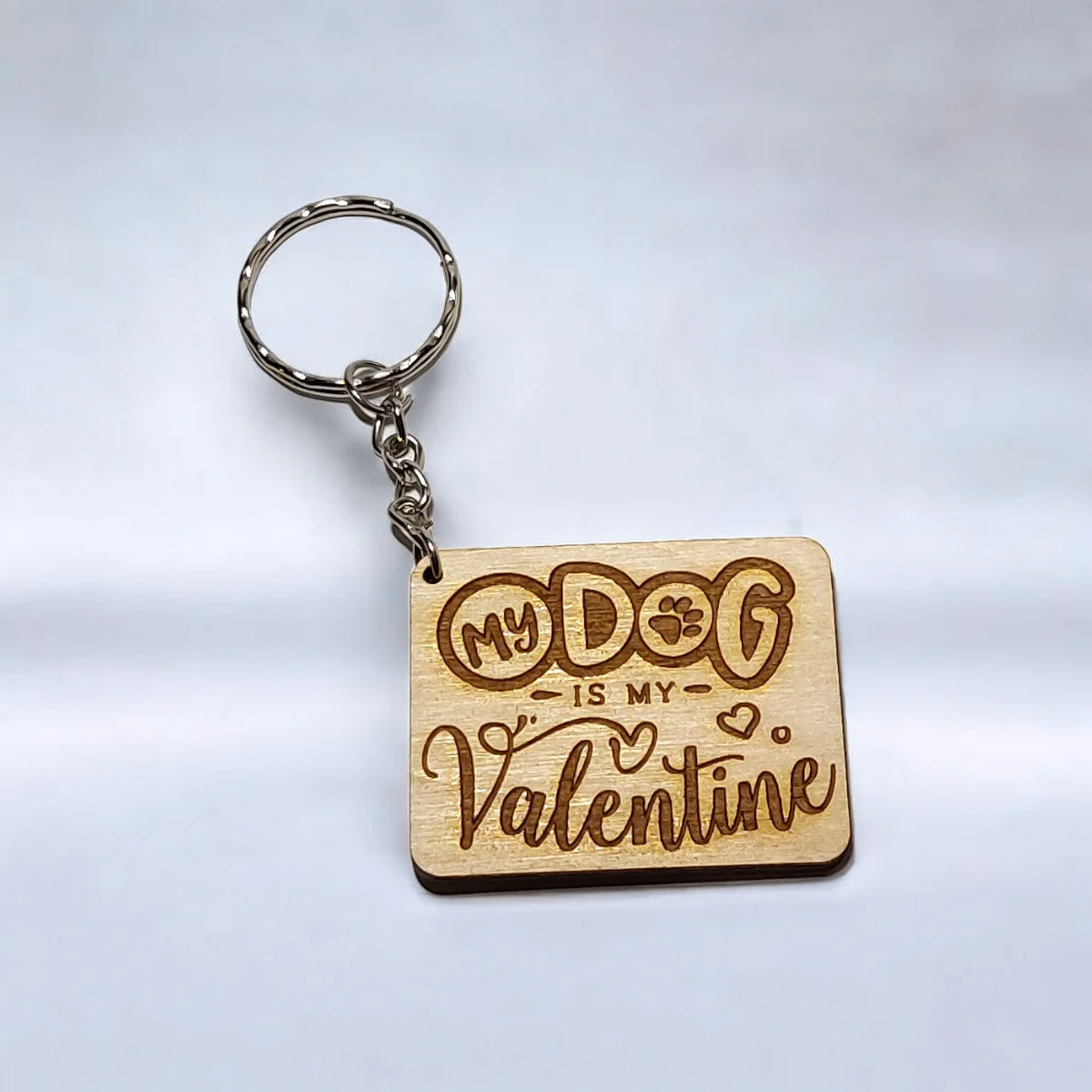Φωτογραφία προϊόντος: woodseason Ξύλινο Μπρελόκ My dog is my valentine Κωδ.:48238