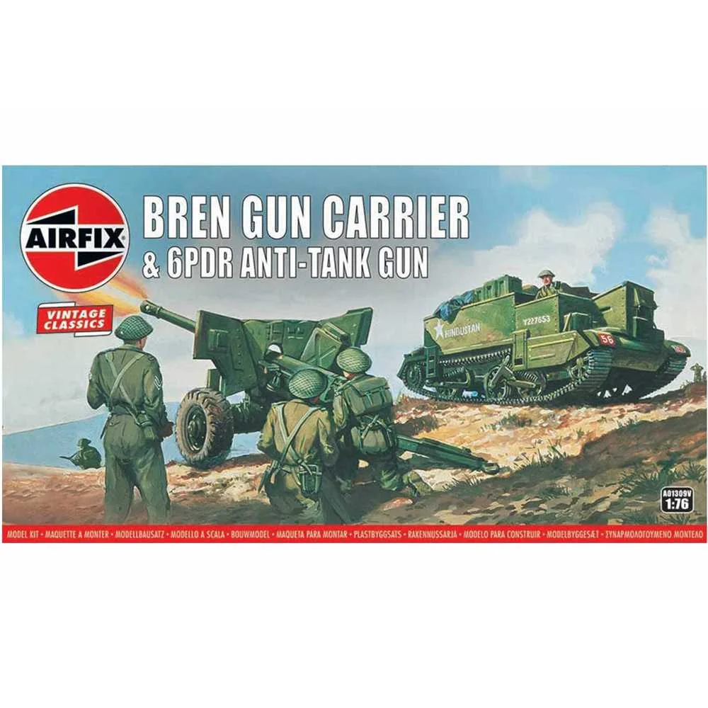 Φωτογραφία προϊόντος: Airfix 1/76 Bren Gun Carrier + 6PDR Anti-Tank Gun (A01309V) 30368