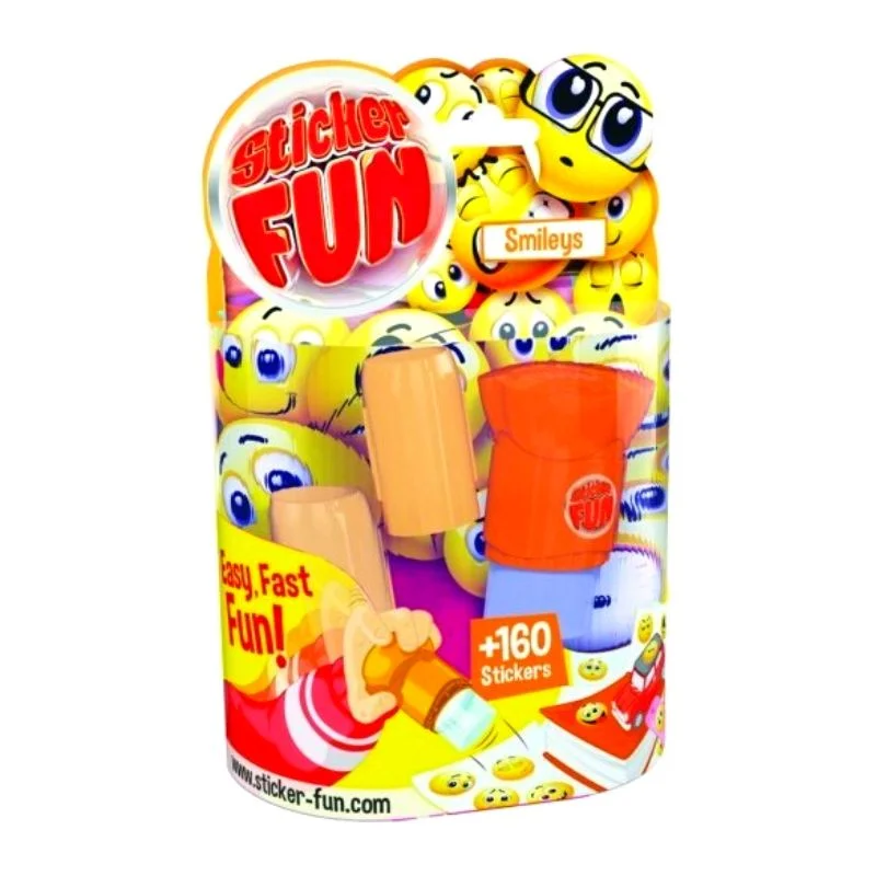 Φωτογραφία προϊόντος: Aυτοκόλλητα Goliath Sticker Fun Smileys 160pcs Κίτρινο 4+ Ετών 23543