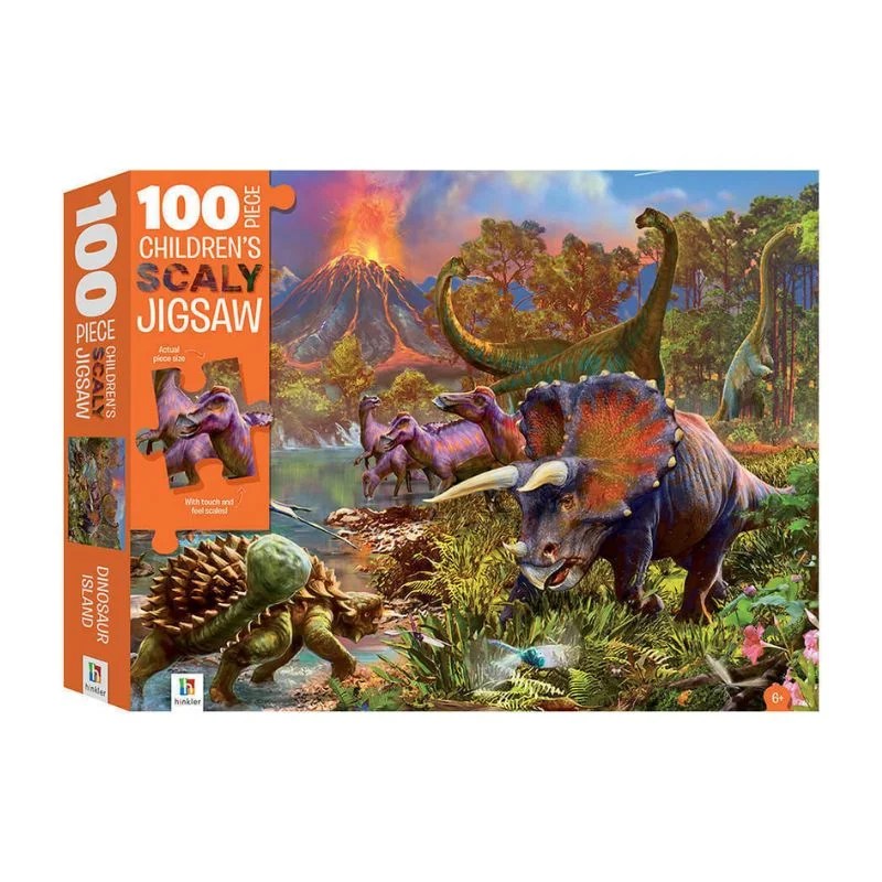 Φωτογραφία προϊόντος: Παιδικό Puzzle Hinkler Dinosaur Island 22x28cm 100pcs 6+ Ετών