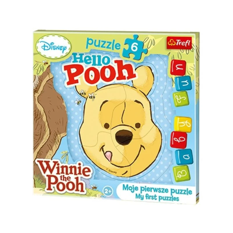 Φωτογραφία προϊόντος: Παιδικό Puzzle Trefl Baby Fun Hello Pooh 21x21cm 6pcs 2+ Ετών 36115