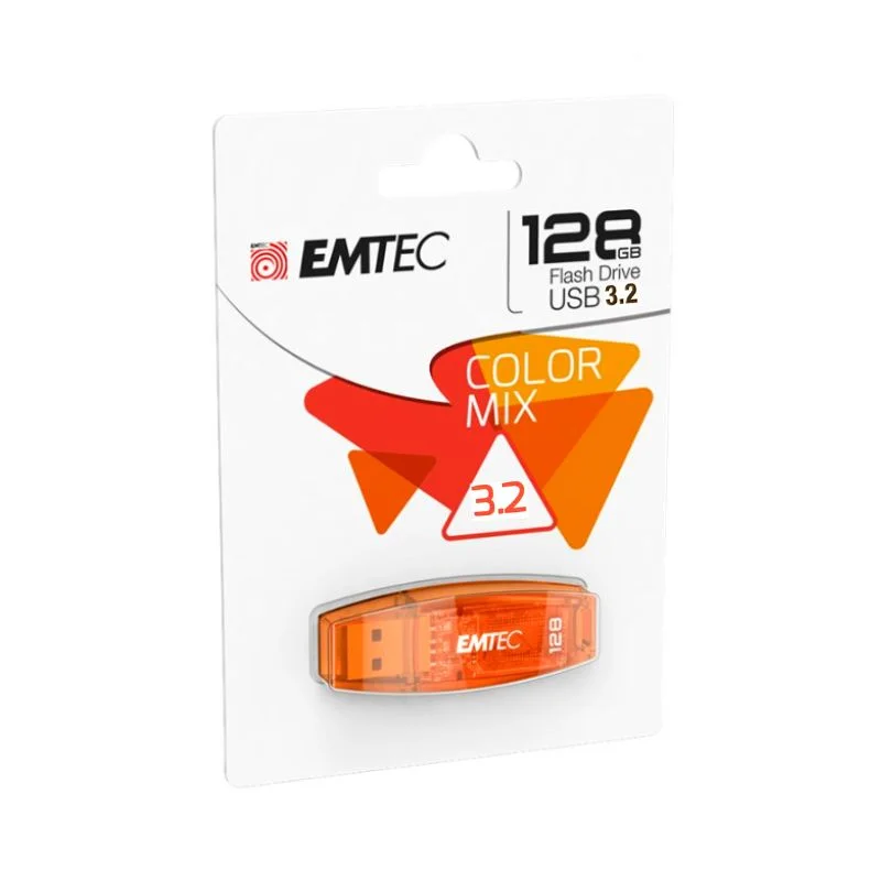 Φωτογραφία προϊόντος: USB 3.2 Flash Drive Emtec C410 Color Mix 128GB Πορτοκαλί