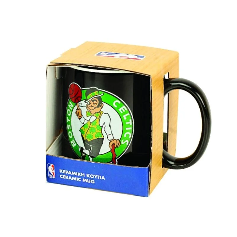 Φωτογραφία προϊόντος: Κούπα Kεραμική Gim NBA Boston Celtics 350ml Μαύρη 558-54102