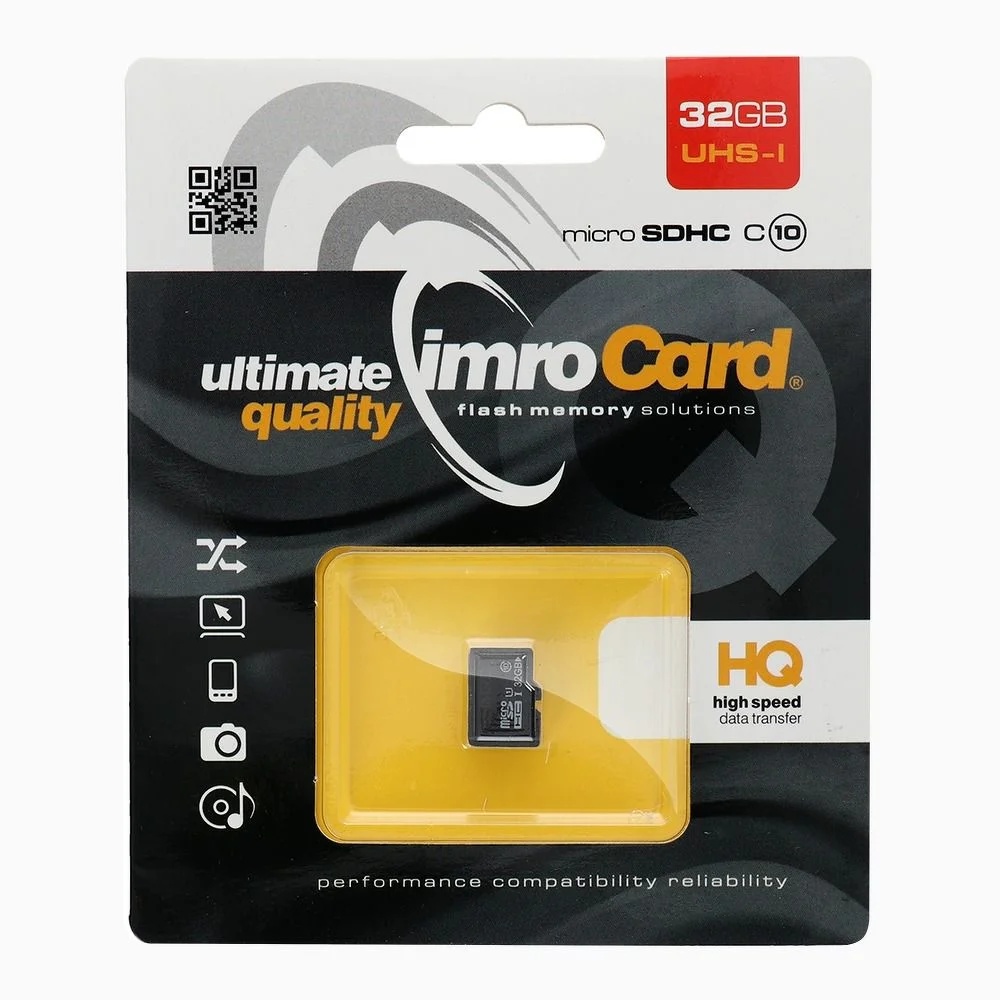 Φωτογραφία προϊόντος: . Memory Card Imro microSD 32GB / Class 10 UHS