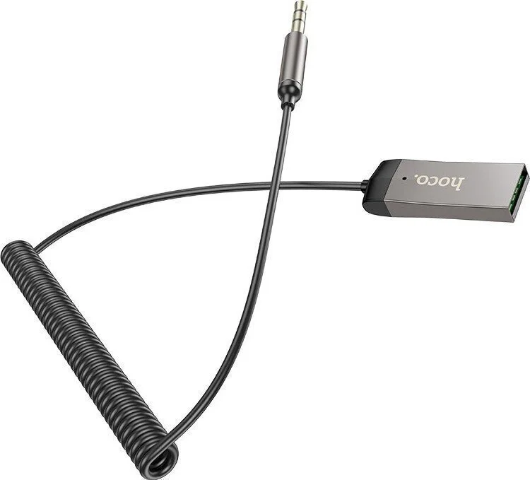 Φωτογραφία προϊόντος: OEM Bluetooth Audio Receiver Benefit V5.3 Usb 3.5mm Ενσωματωμένο Μικρόφωνο Καλώδιο Σπιράλ Έως 120cm Hoco E78