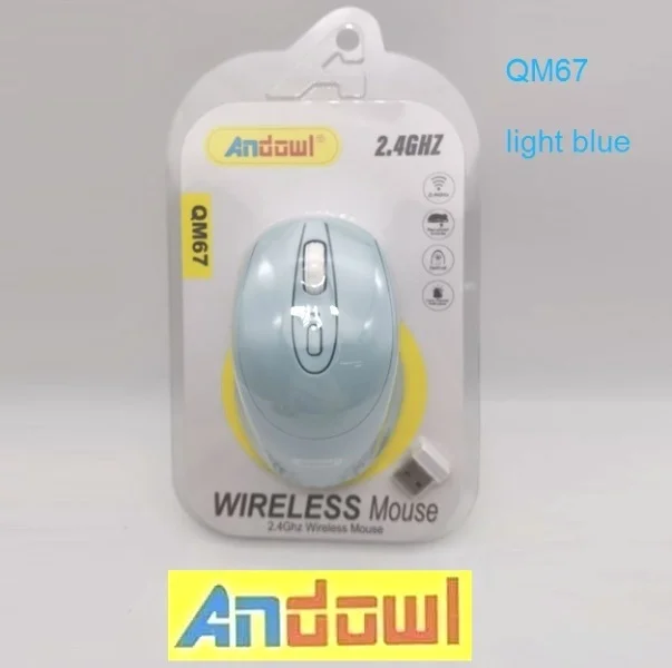 Φωτογραφία προϊόντος: OEM Andowl QM67 Ασύρματο Ποντίκι Μπλε
