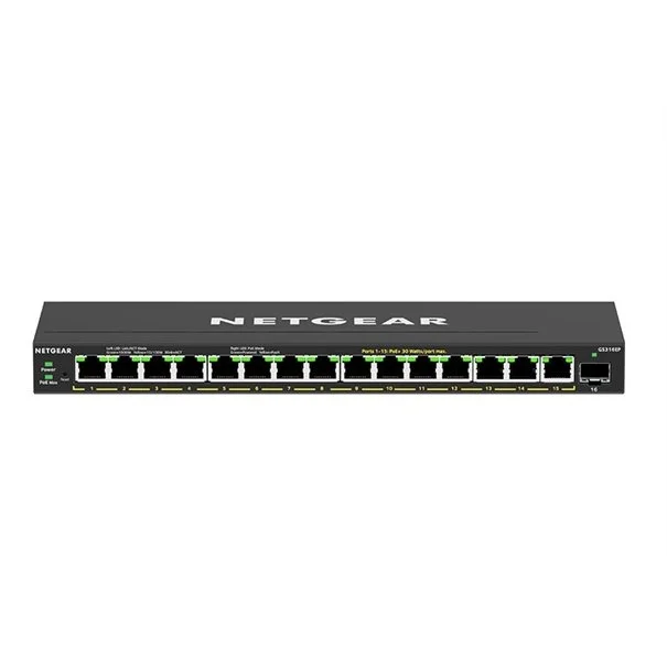 Φωτογραφία προϊόντος: Netgear 16Port Switch 10/100/1000 GS316EP GS316EP-100PES