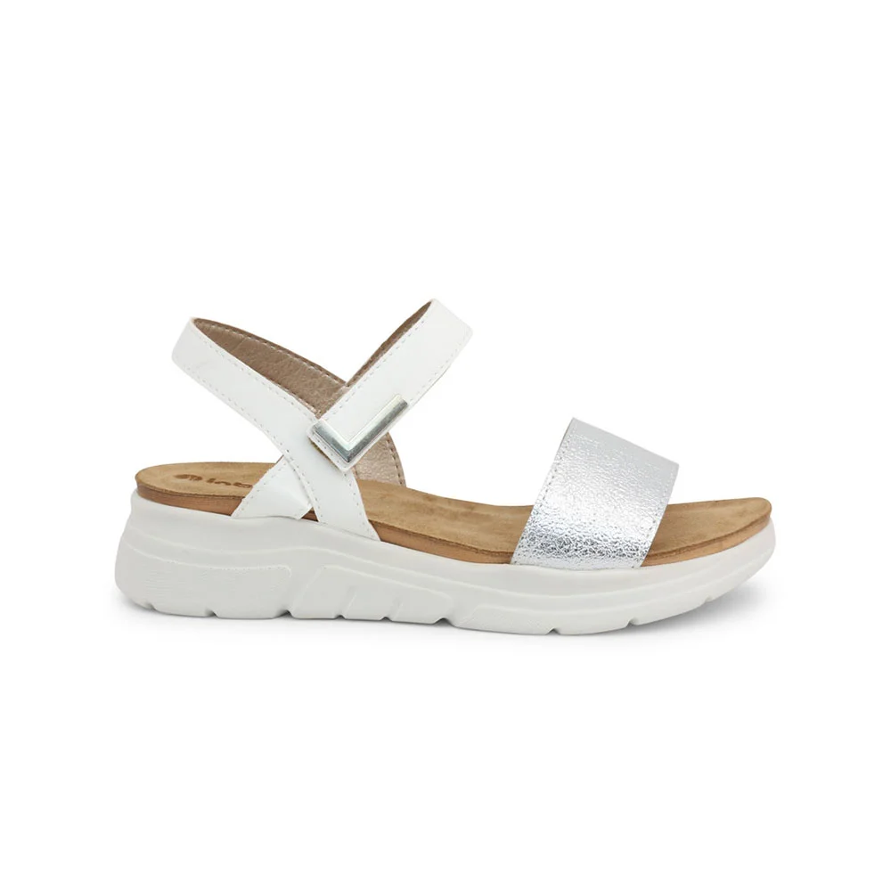 Φωτογραφία προϊόντος: Γυναικεία Flatforms Inblu BD000042-018 Λευκά - Γκρι