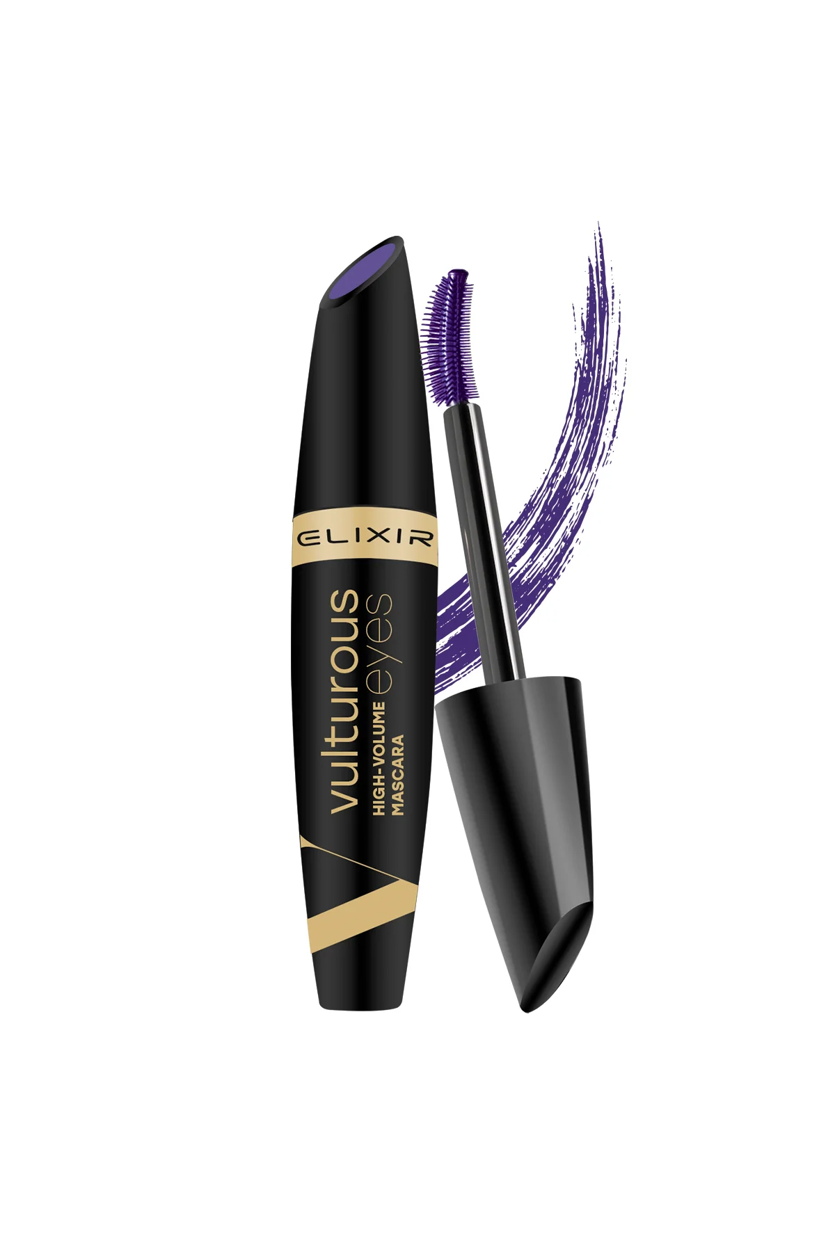 Φωτογραφία προϊόντος: Elixir Vulturous Mascara No898VL Μάσκαρα για Μήκος και Διαχώρισμο Χρώμα Μωβ, 15ml