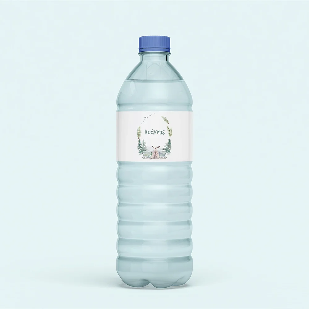 Φωτογραφία προϊόντος: Ecobags Αυτοκόλλητες Ετικέτες Νερού Βάπτισης Θέμα Σκηνή στο Βουνό