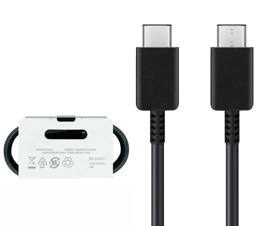 Φωτογραφία προϊόντος: Samsung EP-DG977BBE USB 2.0 Cable USB-C male-USB-C male Μαύρο 1m
