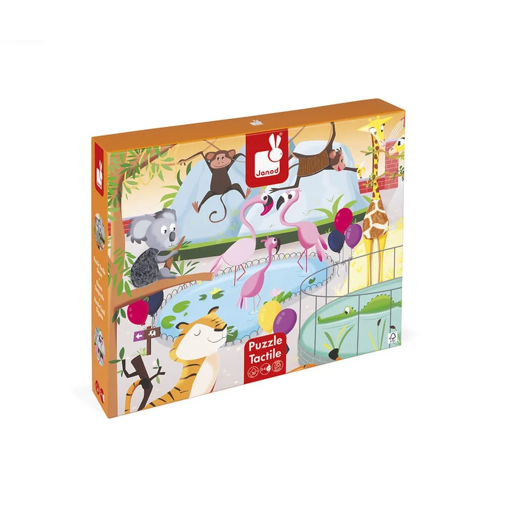 Φωτογραφία προϊόντος: OEM Tactile Puzzle A Day At the Zoo 20 pieces