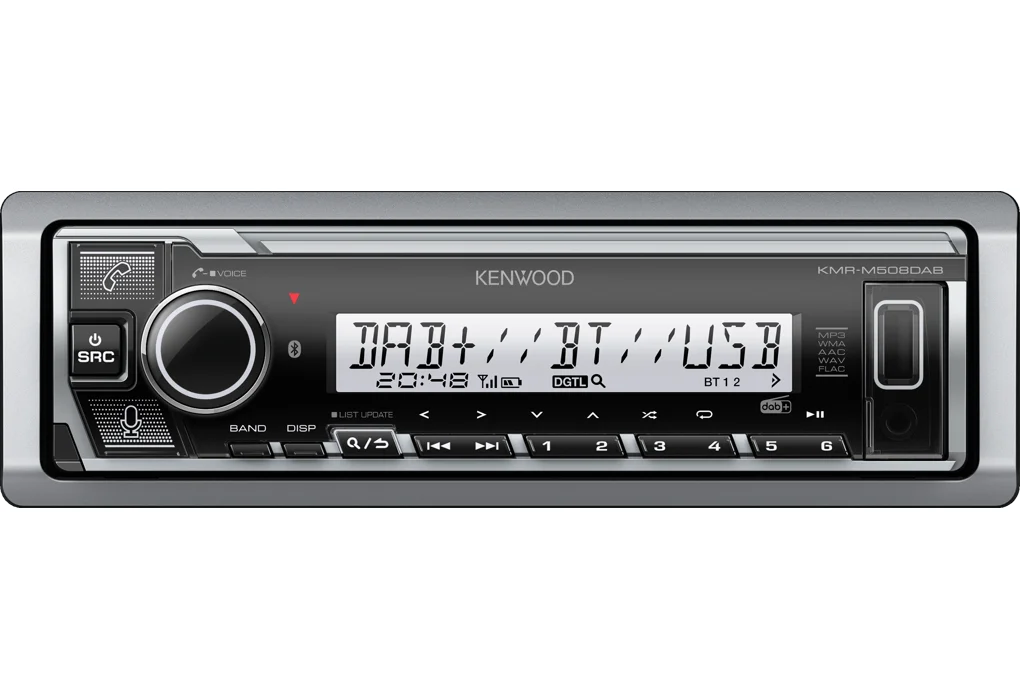 Φωτογραφία προϊόντος: KENWOOD RADIO USB BT DAB MARINE 2pre-out (2.5V) KMRM508DAB