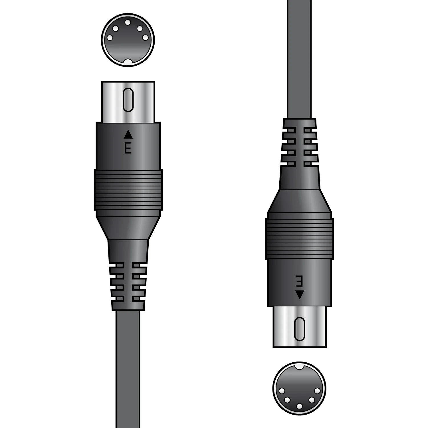 Φωτογραφία προϊόντος: Citronic MIDI300 Καλώδιο MIDI 5 Pin Din Plug - 5 Pin Din Plug 3m