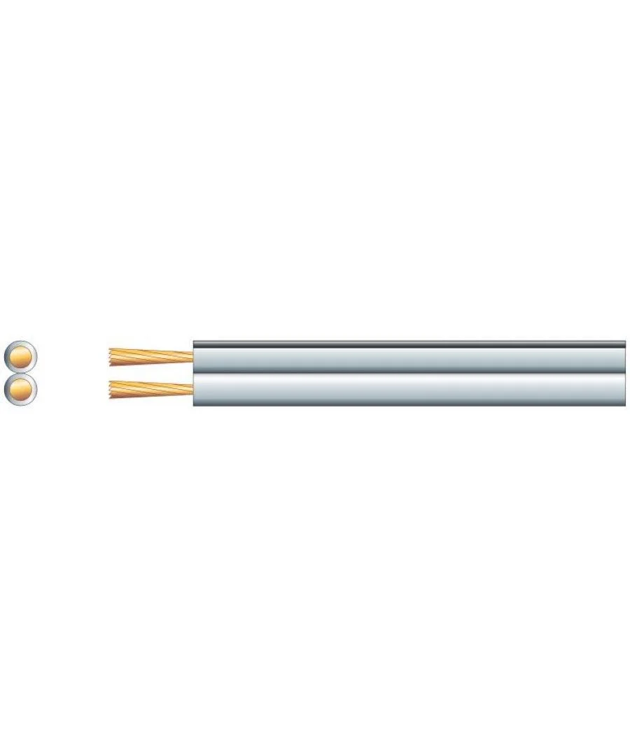 Φωτογραφία προϊόντος: Mercury 801.696UK-1 SP-25 (2 x 2.50mm²) Καλώδιο Ηχείου Λευκό (Ανά Μέτρο)