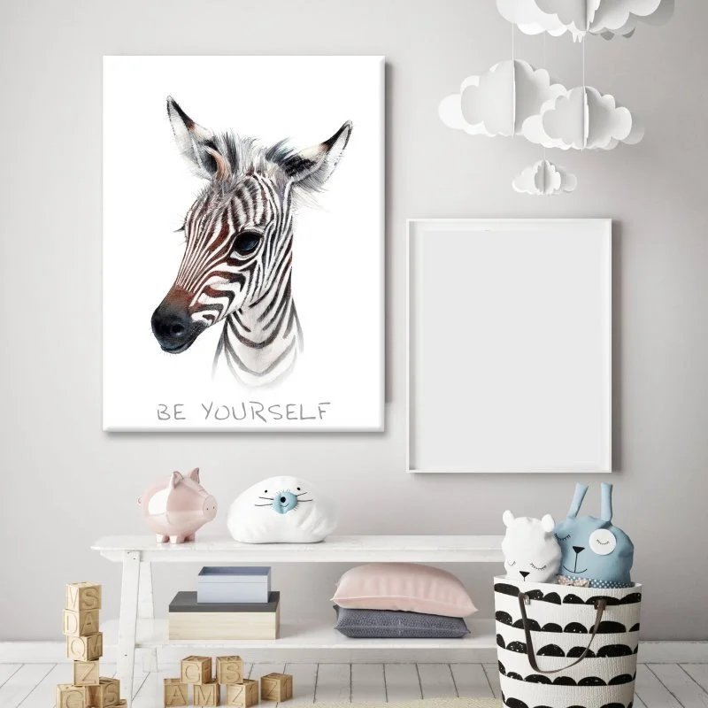 Φωτογραφία προϊόντος: Πίνακας Σε Καμβά - Be Yourself Like A Zebra
